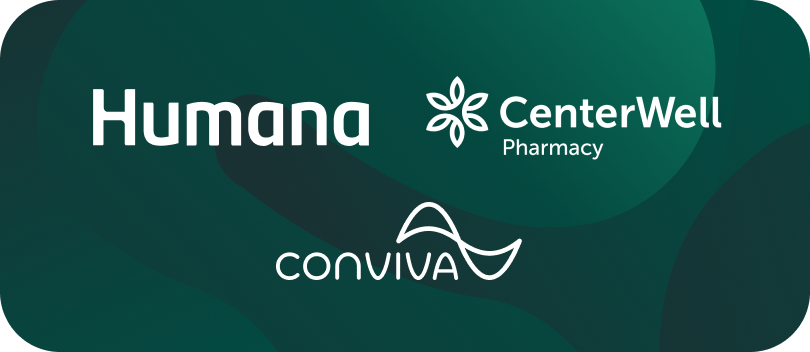 Humana, CenerWell and Conviva logos