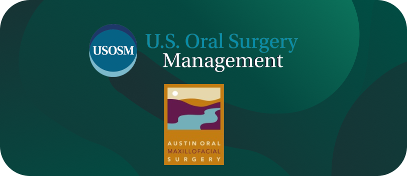 U.S. Oral Surgery Management and Austin Oral Surgery logos